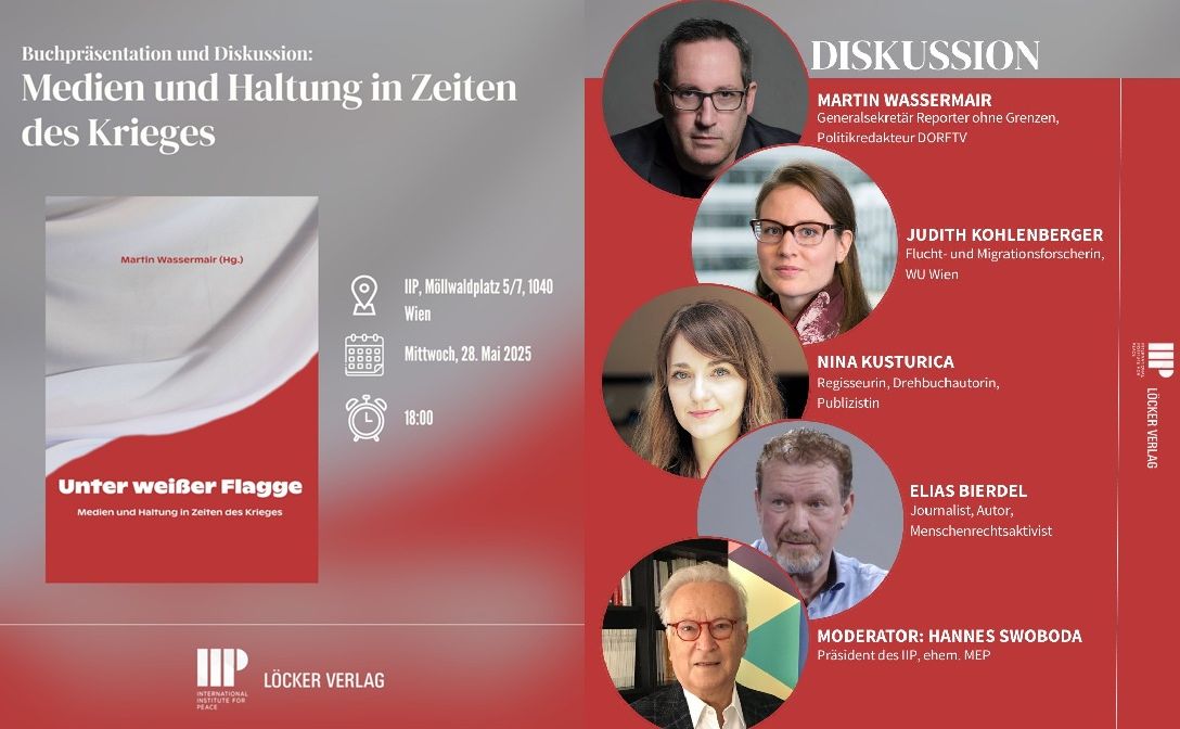 Buchpräsentation und Diskussion: Medien und Haltung in Zeiten des Krieges