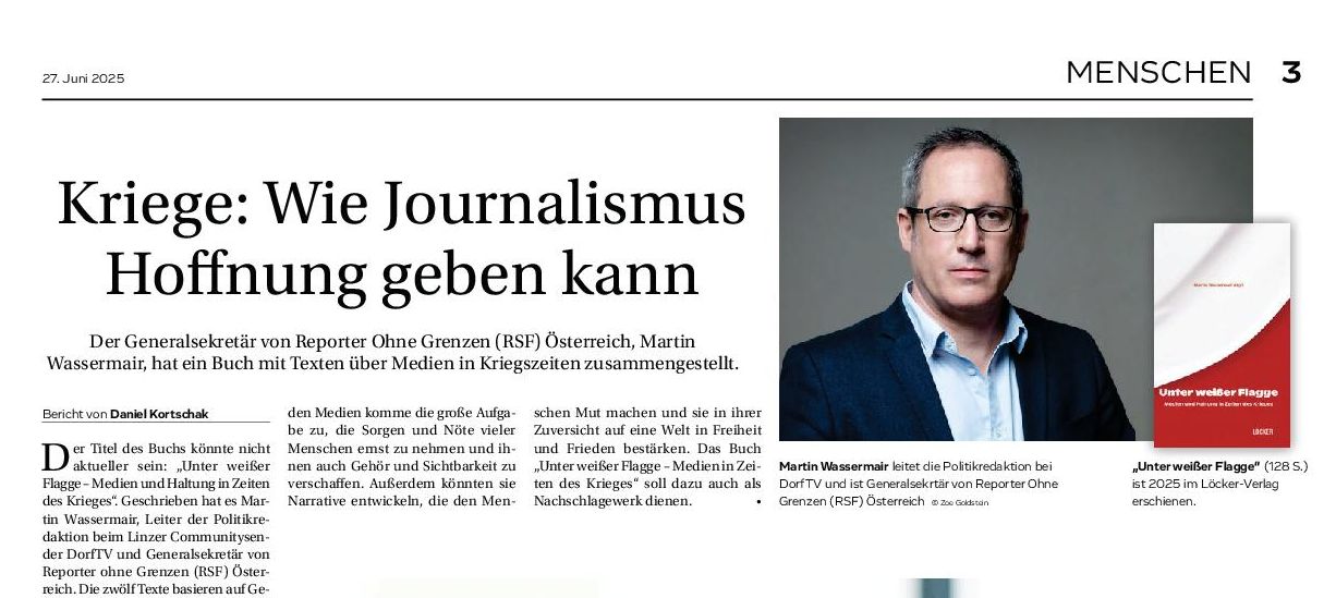 Kriege: Wie Journalismus Hoffnung geben kann